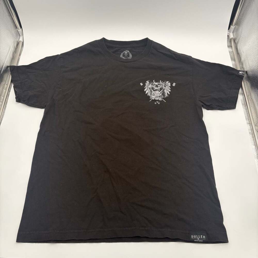 Sullen Art Collective Silver Chief T-Shirt Size Large Black Kirt Silver - Picture 2 of 9